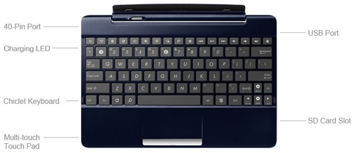 Asus tf300t dock - tf300t-dock-bl, keyboard