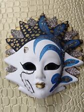 Masque Vénitien En Céramique Peint Main- décoration murale - Carnaval -