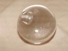boule cristal lisse à tenon diamètre 45 mm pour terminaison de lustre