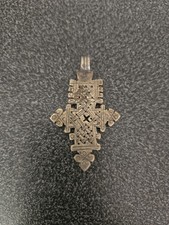 CROIX COPTE  Éthiopienne orthodoxe ancienne début XXéme Pendentif 