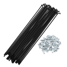 Rayons De Vélo 12G Longueur 205Mm Rayons De Roue De Vélo En Acier Au Carbone