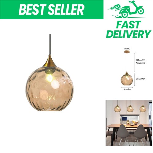 Suspension verre ambre - suspension,