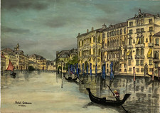 Tableau HSP Venise Scène de