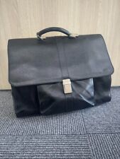 Authentique mallette Gucci en cuir véritable sac de médecin d'affaires noir f...