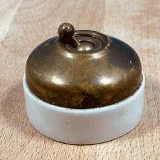 Ancien interrupteur porcelaine