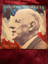 4 VINYLS HISTORIQUES : Discours du général de Gaulle+ Le Rassemblement Chirac +