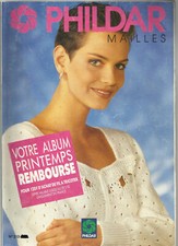 LIVRE CATALOGUE TRICOT CROCHET FEMME  PHILDAR  N°213