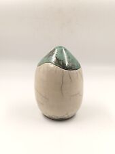Pot Couvert Raku Signé Poterie Céramique Craquelé Potiche Zen Wabi-Sabi XXème 