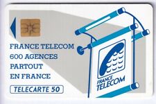 VARIETE TELECARTE LOGO .. 50U Te42a SO2 RARE V° N° DECALE DROIT A 02015 TBE C?€
