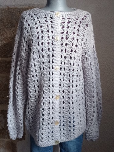 Gilet vintage tricoté - , fait