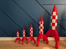 Fusée tintin jusqu 150cm - fusée, jusqu'a