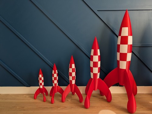 Fusée tintin jusqu 150cm - fusée,