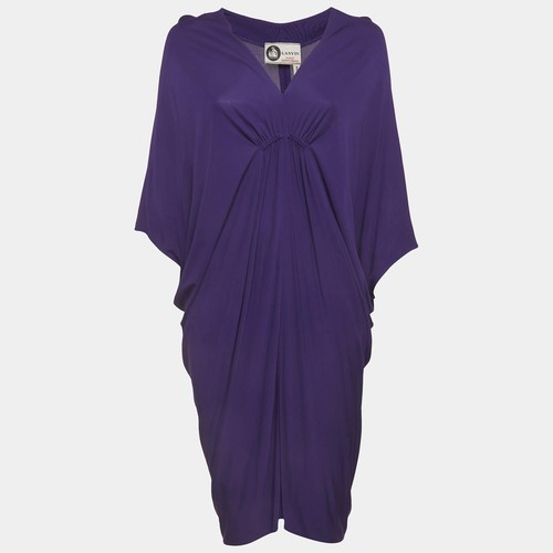 Mini robe col froncé - mini, en
