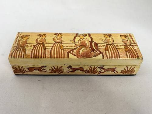 Boite plumier décor - , oriental