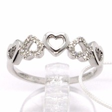 Bague en or Blanc 750 18K