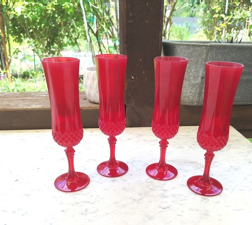Flûtes champagne rubis - 4,