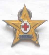 Insigne 32ème Section d'Infirmiers Militaires 1935 - 1950