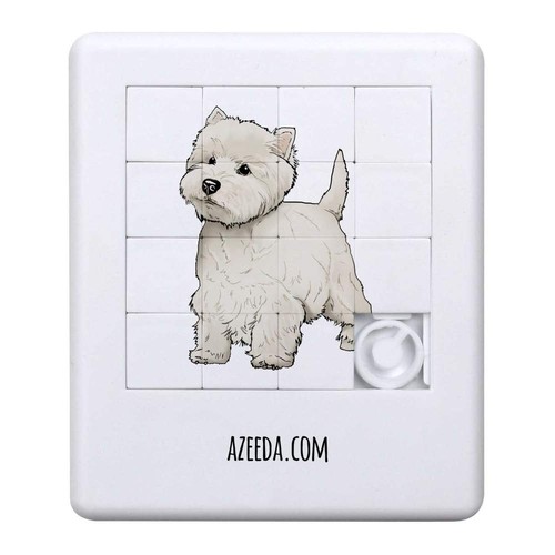 Westie dog sliding puzzle - sliding,