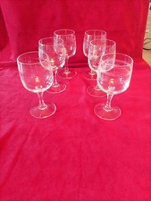 6 Verres à apéritif Ou Vin Blanc Cristal d'Arques Modèle Matignon 
