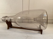 ANCIENNE BOUTEILLE A VAIRONS VERRE SOUFFLE. Art Populaire Début XXème TBE