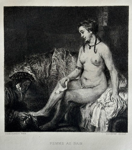 Rembrandt courtry gravure - rembrandt, /