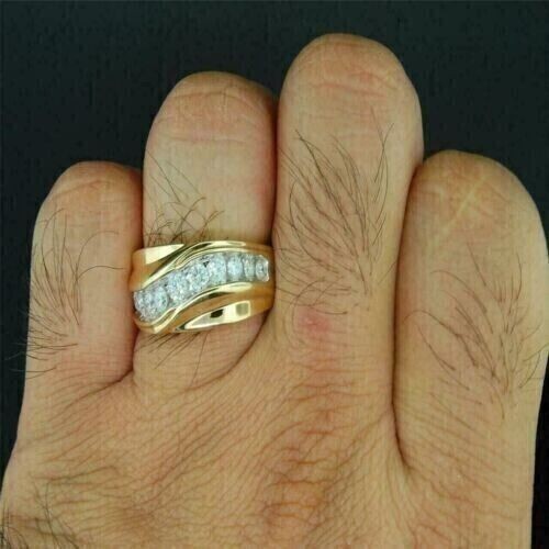 Bague alliance homme diamant