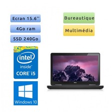 Occasion - Dell Latitude E5540 - Windows 10 - i5 4Go 240Go SSD - 15.6  - Webcam 