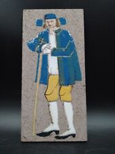 Plaque lave murale émaillée