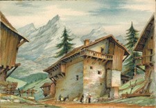 Carte postale illustrateur.Dumarais-Visage de la france-En Savoie-Ed.Barré.Dayez