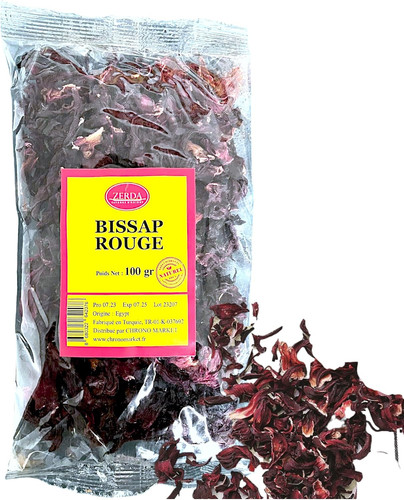 Fleurs hibiscus bissap 100g - d'hibiscus,