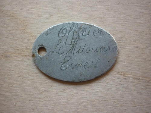 Plaque identité officier