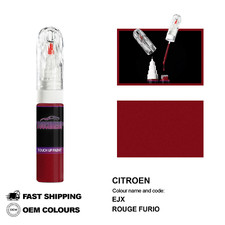 POUR CITROEN ROUGE FURIO EJX Kit de fixation pinceau stylo peinture retouche ...