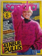 § catalogue vintage laine tricot SANDRA - 1987 - en allemand