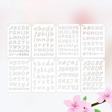  8 PCS Pochoir Lettres Pour