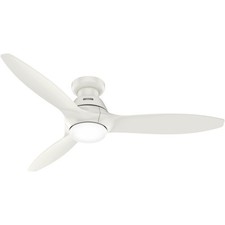 Éco Ventilateur plafond Lumière LED Calabasas BAS Blanc Télécommande Silencieux