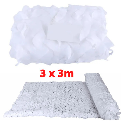 Filet camouflage blanc - camouflage, 3x3m