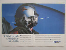 2/1990 PUB HAMILTON STANDARD MIG 29 USAF PILOT HELMET CASQUE ORIGINAL AD
