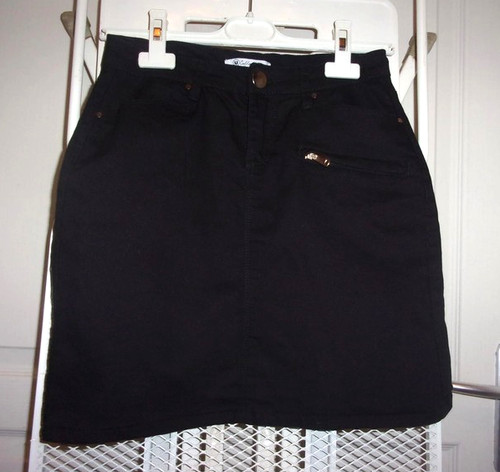 Jupe jean noire collection - jean, "collection