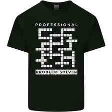 Professionnel Problem Solveur Mots Croisés Maniaque Homme Coton T-Shirt