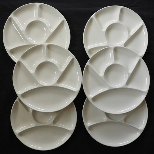 Assiettes blanches à - x6,
