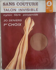 1 paire de bas nylon voile