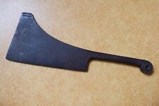 Ancien Couperet Feuille De Boucher Metal Estampille Art Populaire