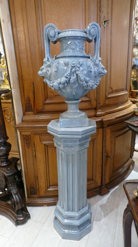 Grand vase aux lions - grand,