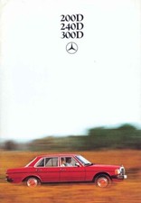 Catalogue Brochure Mercedes 200D / 240D / 300D W123 08/1979 France