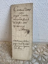 Ancien Contrat Dotte Mariage