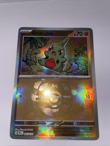 Carte pokémon embrylex - carte,
