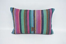 Oreiller Boho, Oreiller Throw Kilim, Housse de coussin violet 16"x24 »,...