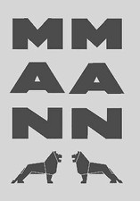 2x STICKERS MAN  camion poids lourds V8 TRUCK TRACTEUR 