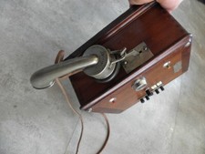 antique Wall WOOD Phone Thomson Houston RETRO ttéléphone Vintage Art Deco