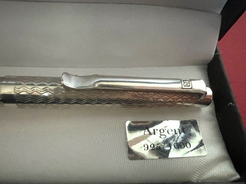 Stylo bille argent 925 - À,